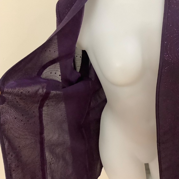 Purple Beautiful shimmery topper L 38-39:bust - Picture 6 of 10